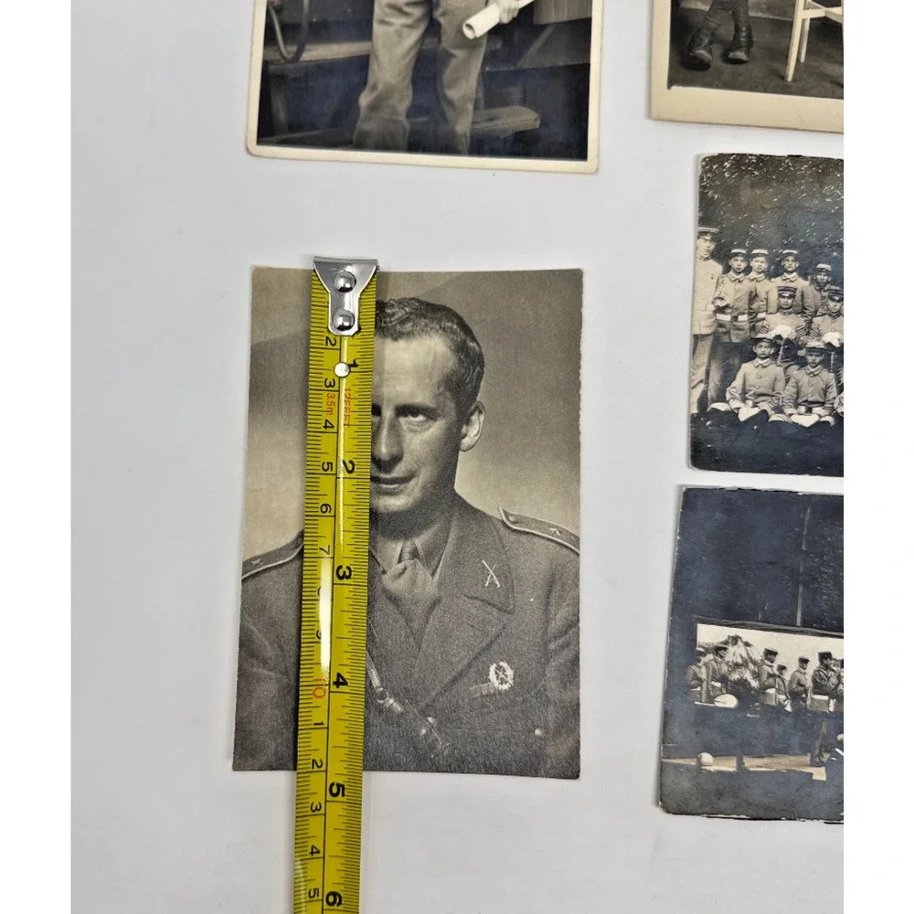 Lot of 6 Vintage WWI Military Real Photo Postcards British Army Portraits
